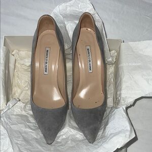 Manolo Blahnik Classic Gray Heels